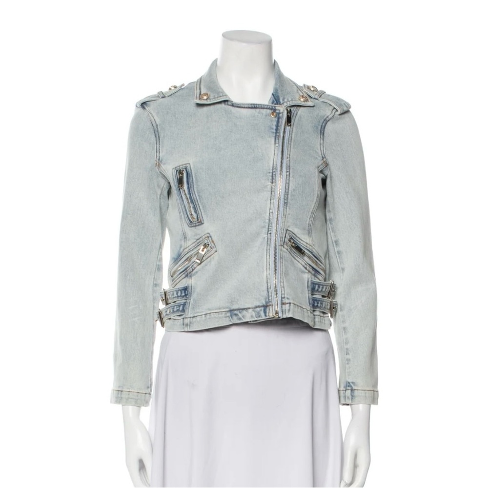Generation love denim moto jacket